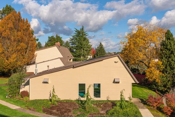 Zahradní Krajina Podzimní Barvy Gresham Oregon — Stock fotografie