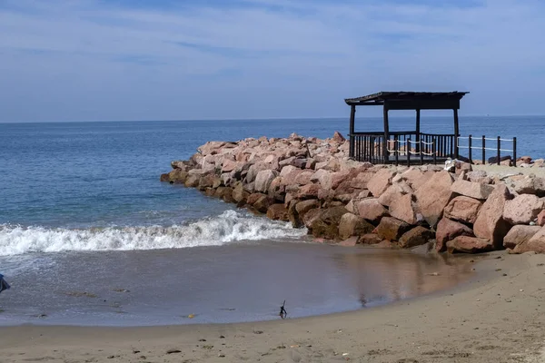 墨西哥瓦利亚塔港海洋岩石和海滩 — 图库照片