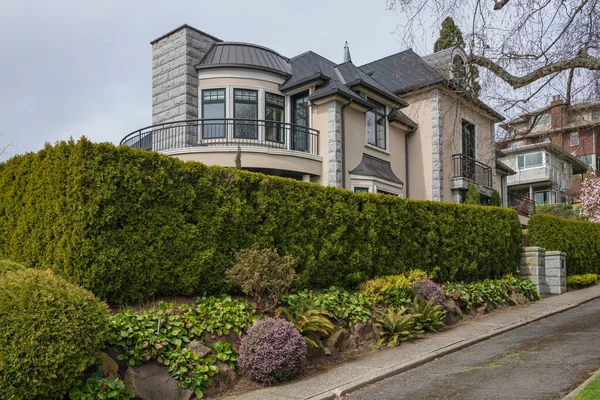 Grandes Casas Highland Drive Bairro Residencial Queen Anne Seattle Washington — Fotografia de Stock