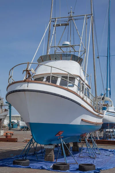 Repair Yard Boats Marine Transport Astoria Oregon — Zdjęcie stockowe