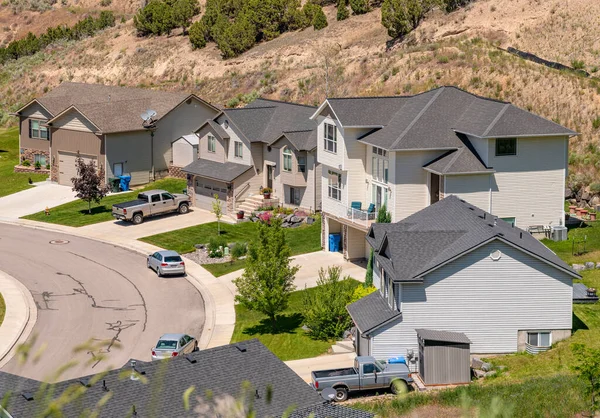 New Houses Neighborhood Pocatello Idaho State — 스톡 사진