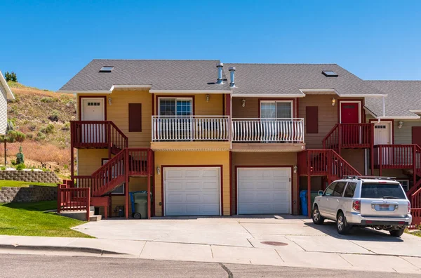 Condomínios Residenciais Bairro Subúrbio Pocatello Idaho — Fotografia de Stock
