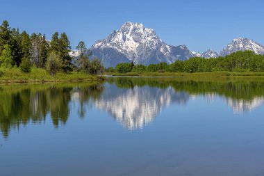 Teton dağları ve Wyoming 'in çevresindeki vahşi doğa. 