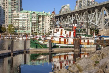 False Creek Vancouver BC and surrounding landscape Canada. 
