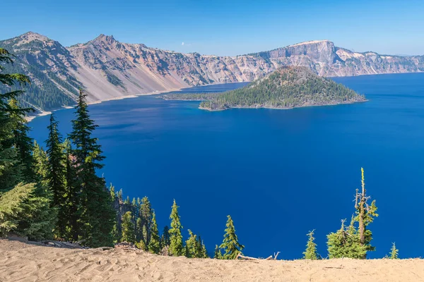 Crater Lake Surrounding Nature Oregon State — Foto de Stock