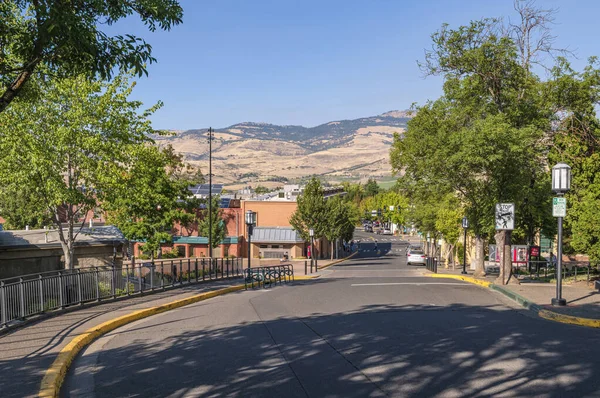 Straßenszene Der Innenstadt Von Ashland Bundesstaat Oregon — Stockfoto