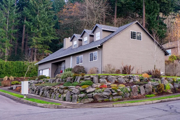 Groot Huis Een Gresham Buurt Een Heuvel Oregon — Stockfoto