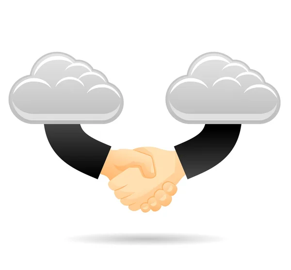Хмара концепції співробітництва — стокове фото