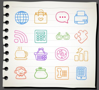 iş, office, Internet simge seti