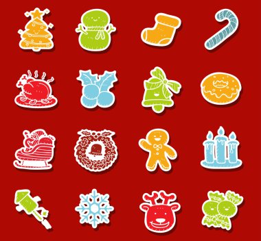 elle çizilmiş Noel