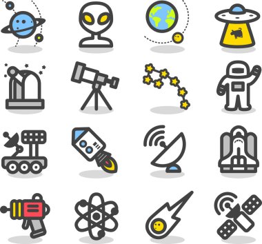Evren, Space Icon set