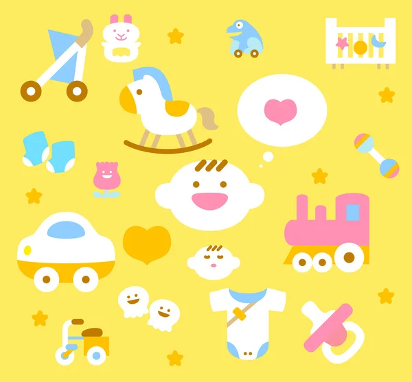 Baby icoon collectie — Stockvector