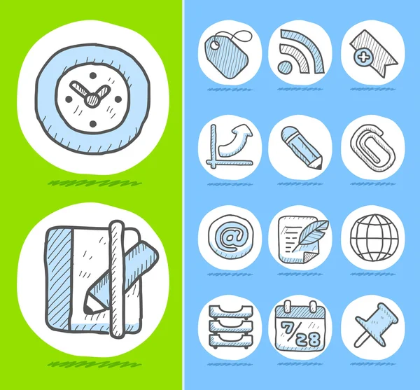Business,office icon set — Stock Vector