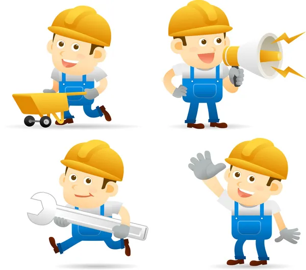 Builder set — Stock Vector