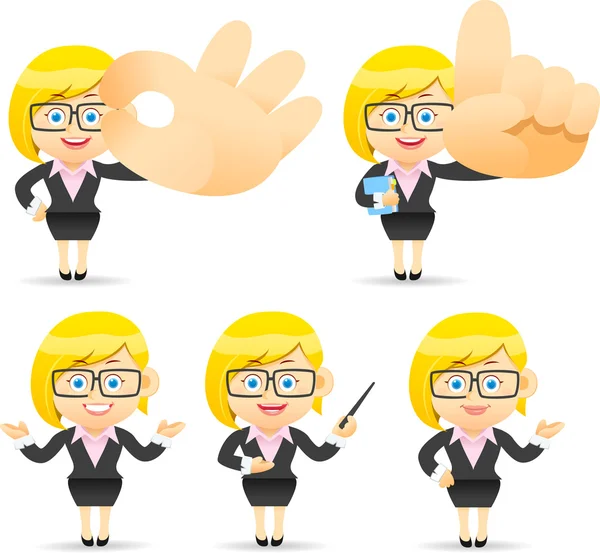 Mujer de negocios — Vector de stock