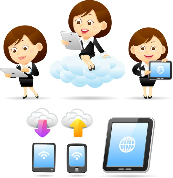 Güzel iş kadını.