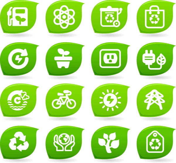 Eco ikony — Wektor stockowy