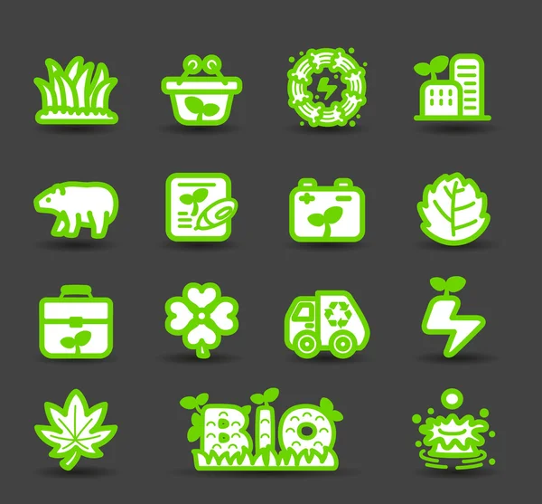 Bio icons — Stock Vector