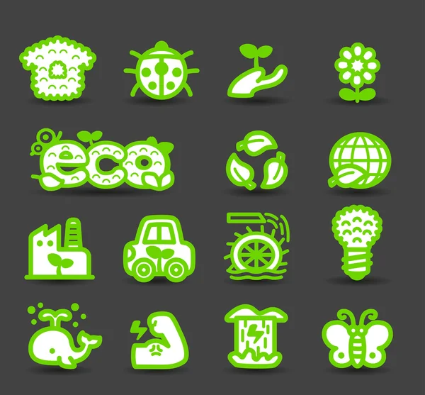 Bio icons — Stock Vector