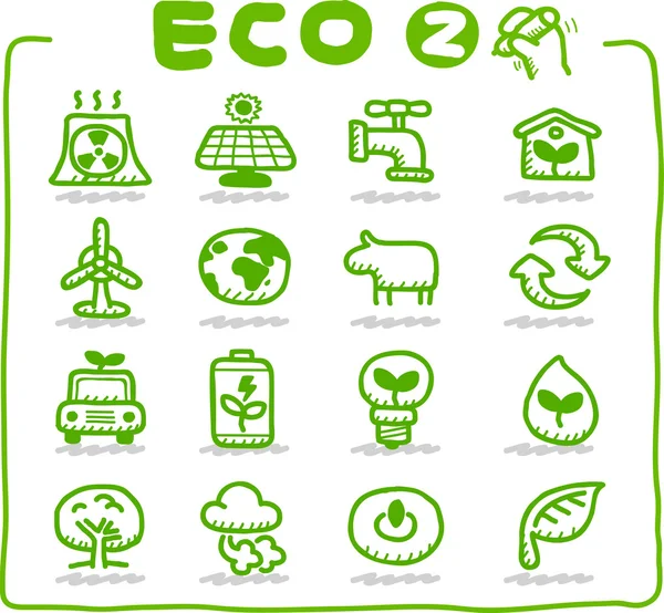 Icono ecológico — Vector de stock