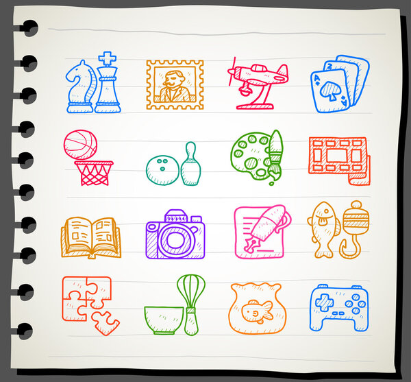 Hobby, Leisure and Holiday Icons