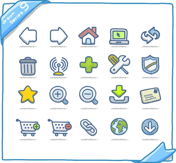 Internet and web icons — Stock Vector