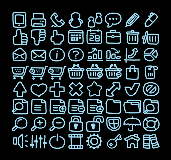 Internet e iconos web — Vector de stock