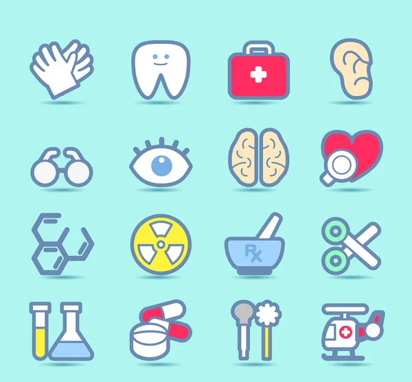 Health care icons set — Stock Vector