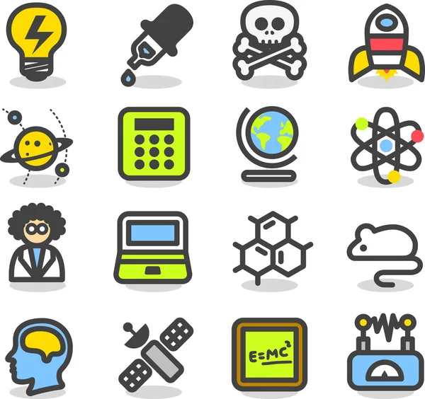 Science icon set — Stock Vector