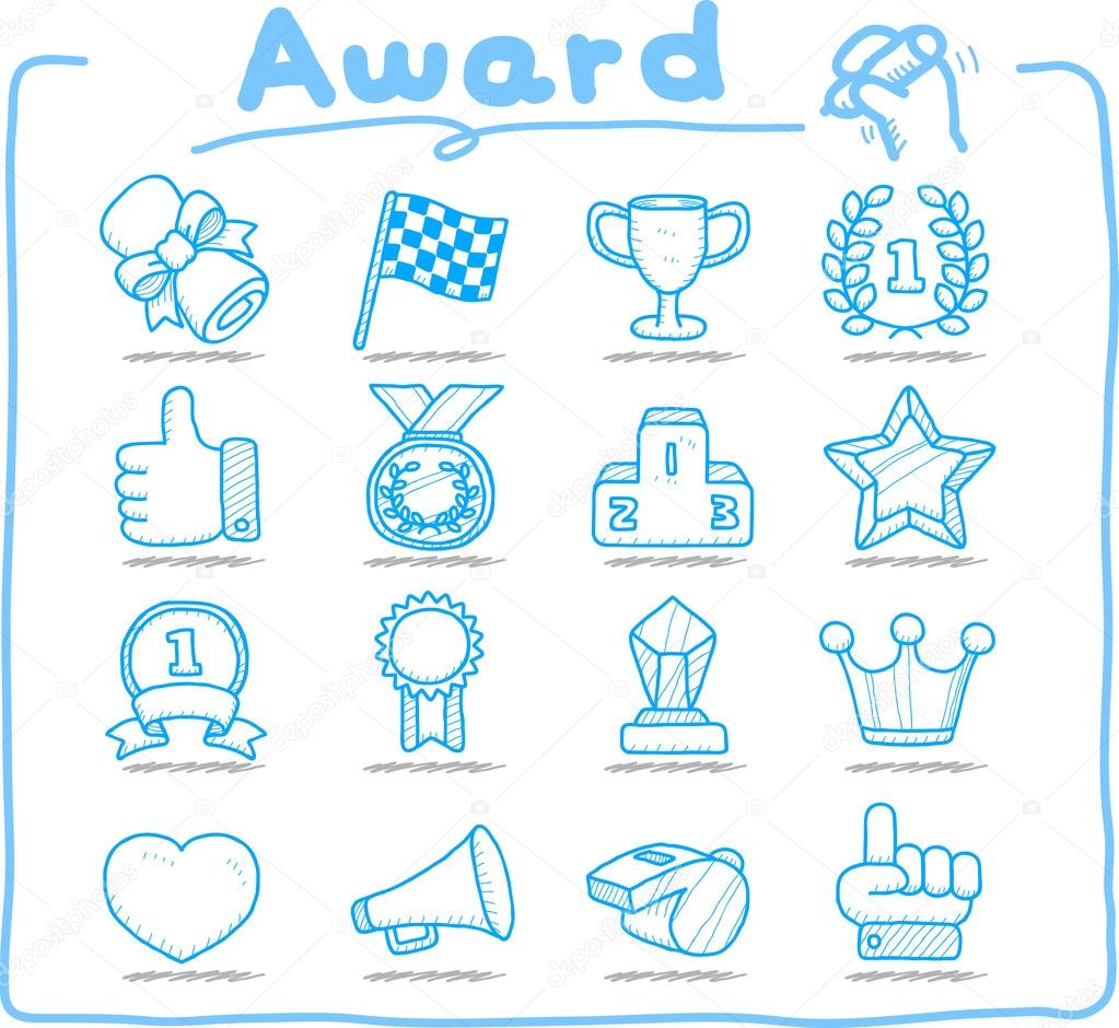 award icon set