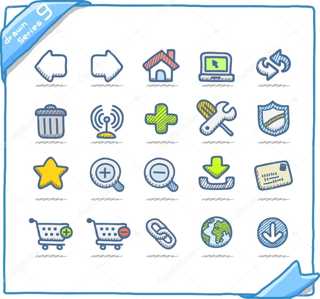 Internet and web icons