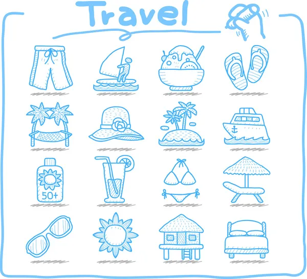 Travel icon set — Stock Vector