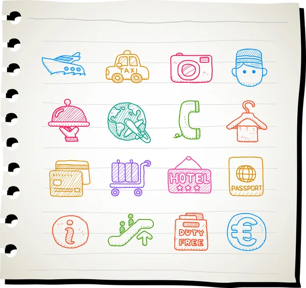 Travel icon set — Stock Vector