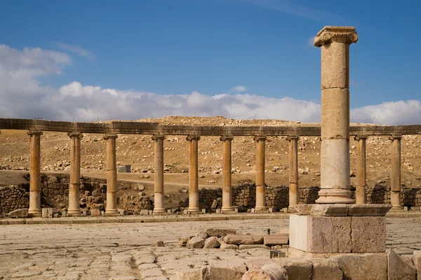 The ruins of ancient Jerash — Stock Photo, Image