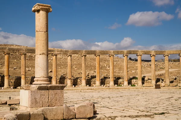 The ruins of ancient Jerash — Stock Photo, Image