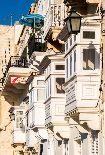 Valletta oriels — Stock Photo, Image