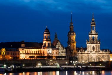 gün batımında Dresden