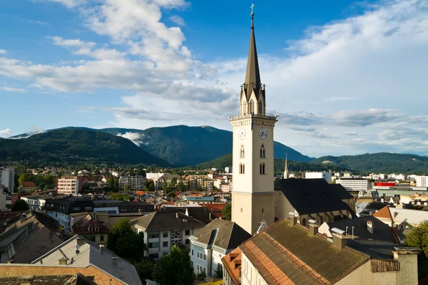 A légi felvétel a Villach — Stock Fotó