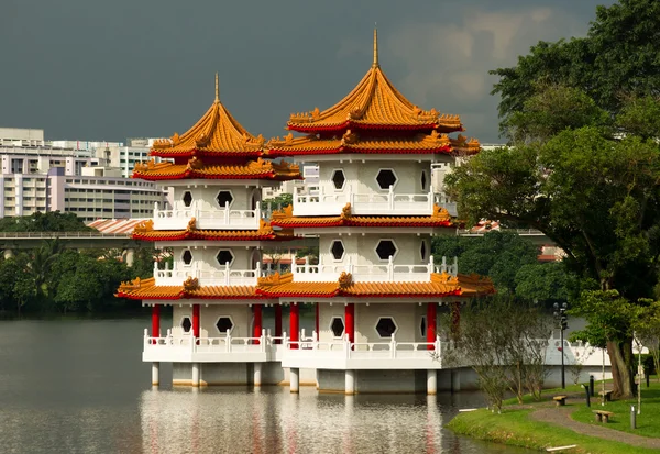 Bliźniacze pagody — Zdjęcie stockowe