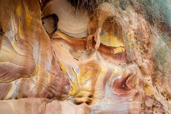 Кольорові камені в Petra — стокове фото