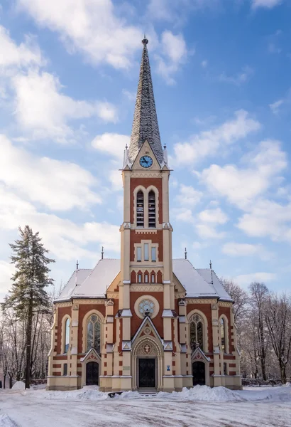 Церковь в зимнее время — стоковое фото