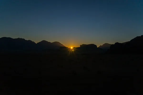 Wadi Rum napkelte Stock Kép