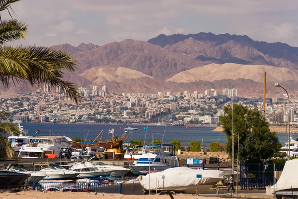 Vista sul mare di Eilat in Israele — Foto Stock