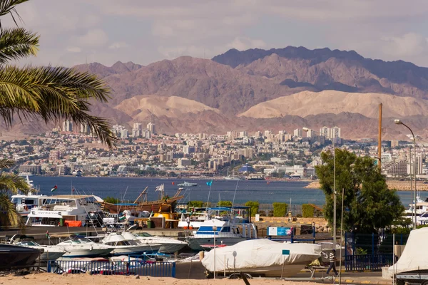 Zeezicht van eilat in Israël — Stockfoto