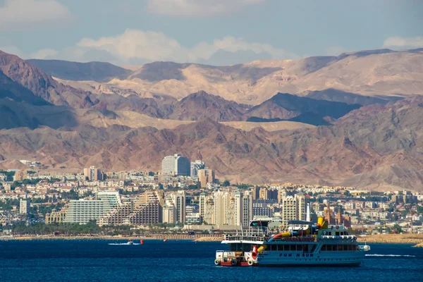 Vista costeira de Eilat em Israel Fotos De Bancos De Imagens Sem Royalties