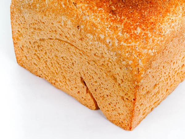 Isoliertes Objekt Auf Weißem Hintergrund Gesund Gebackenes Brot Vollkornbrot Auf — Stockfoto