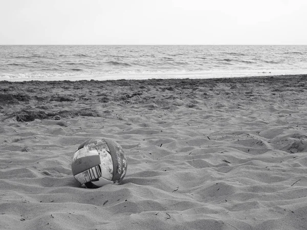 Opuštěné Scenérie Pozdním Odpoledni Pláži Brussa Benátsku Itálie — Stock fotografie