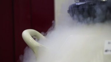 Genetik alan laboratuarında sıvı nitrojen kullanımı