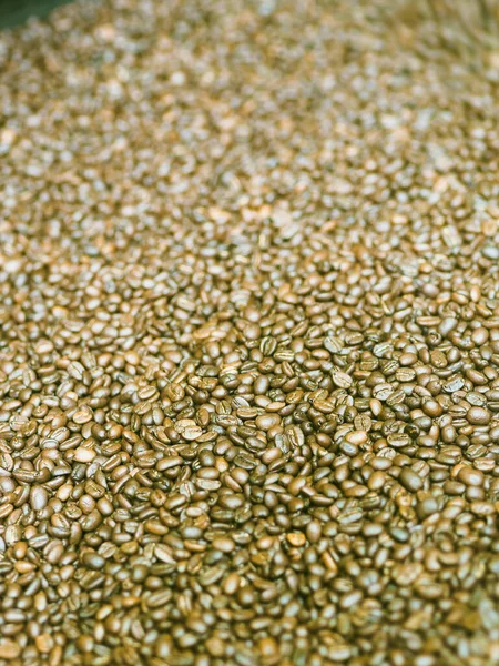 Brown Roasted Coffee Beans Macro Closeup Making Blend Series — Stock Photo, Image