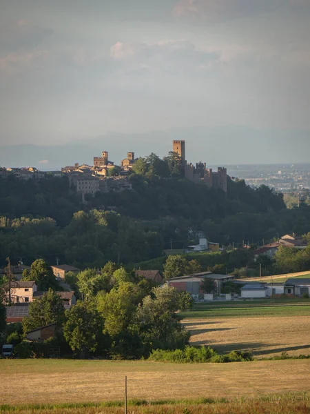 Castell Arquato Μία Από Τις Πιο Όμορφες Μεσαιωνικές Πόλεις Της — Φωτογραφία Αρχείου